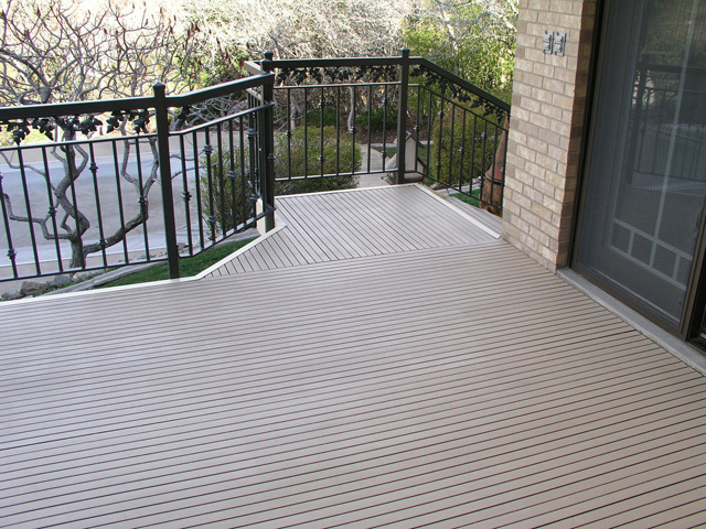Fiberglass Reinforced Plastic Pultruded Deck Grating Balcony Beige Architectural and Commercial